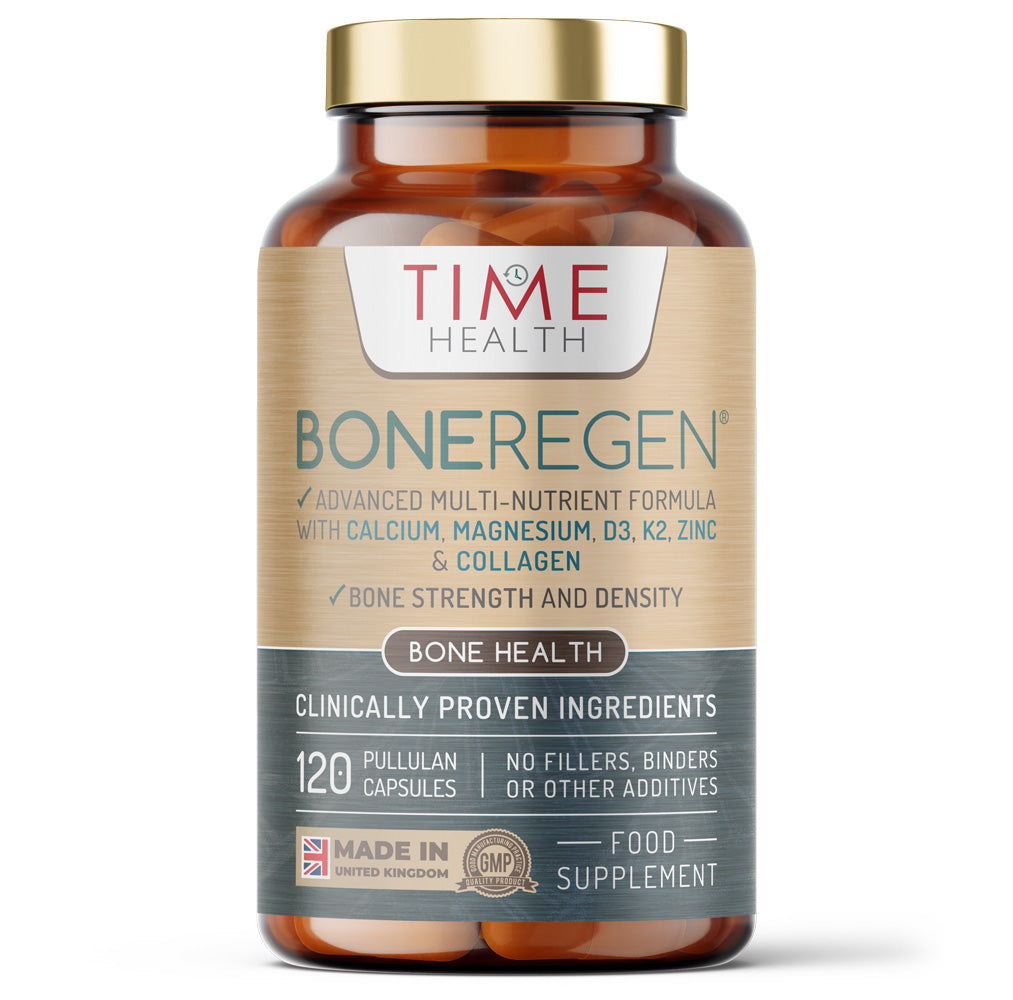 Bone Regen® – Bone Strength, Density & Fracture Repair – with Calcium, Magnesium, Vitamin D3, K2, Zinc & Collagen – Clinically Proven Ingredients - 120 Capsules