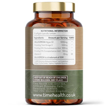 Load image into Gallery viewer, Vegan Omega 3 – EPA & DHA from Algae Oil – Premium Global Brand – Carrageenan-Free – Sustainable Algal Alternative to Fish Oil – Vegetarian Essential Fatty Acids - 120 Softgels