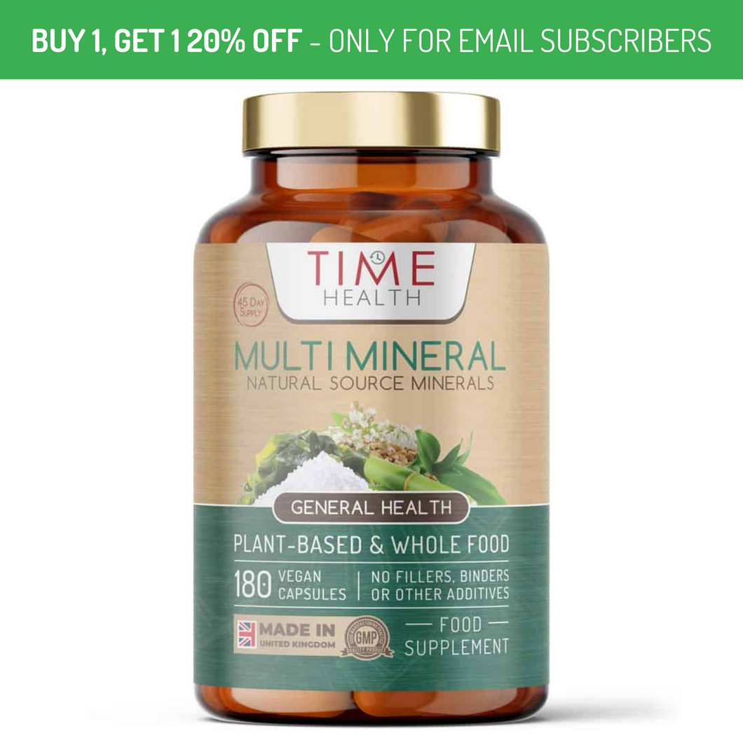 Ionic Multi Mineral - Natural Sourced and Plant Based - Includes Trace Minerals - 180 Capsules