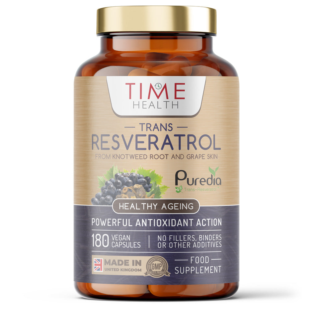 Trans Resveratrol - Premium Brand Puredia - Split Dosage - 180 Capsules