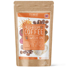 Load image into Gallery viewer, Mushroom Coffee - Regular / Decaf - Instant Arabica Coffee, Lion’s Mane, Cordyceps, Chaga, Maca, L-Theanine, Bacopa & Resveratrol – Natural Energy & Focus – Vegan