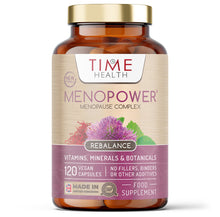 Load image into Gallery viewer, NEW: MenoPower® – Pre & Post Menopause Complex – Includes Clinically Proven Menoduo® Hops Extract, Magnesium, Red Clover, Saffron, Fenugreek, Lemon Balm, Folate & B12 – 4 Months’ Supply