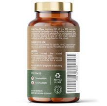 Load image into Gallery viewer, Organic Irish Sea Moss – Wild Harvested – Source of 92 Essential Nutrients – High in Iodine – Sourced from Pristine Waters - 120 Capsules / 50g Powder