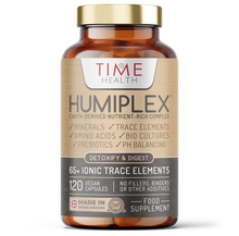 Load image into Gallery viewer, Humiplex® – Fulvic & Humic Multi-Nutrient Complex – Minerals, Trace Elements, Amino Acids, Probiotics & Prebiotics – pH Balance, Detox & Digestion - 120 Capsules
