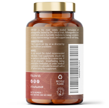 Load image into Gallery viewer, Organic KSM-66® Ashwagandha – 10:1 Extract 6000mg Equivalent – 5% Withanolides – 4 Months Supply – 120 Capsules