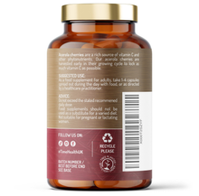 Load image into Gallery viewer, Acerola Cherry Capsules – Natural Wholefood Vitamin C – Immune Support - 120 Capsules