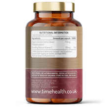 Load image into Gallery viewer, Organic Acerola Cherry Capsules – Natural & Wholefood – 26% Vitamin C – Premium Freeze-Dried Cherries - 120 Capsules