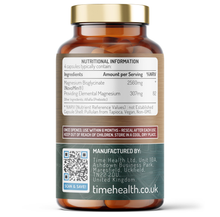 Load image into Gallery viewer, Magnesium Bisglycinate – 307mg Elemental Magnesium – Superior Absorption – 120 Capsules