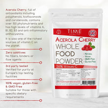 Load image into Gallery viewer, Acerola Cherry - Spray Dried Juice Powder - 26% Natural Vitamin C