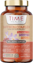 Load image into Gallery viewer, Saffron Complex – 3.5% Leptricrosalides®- Saffron, Choline, Quercetin & Omega 3 – 60 Capsules