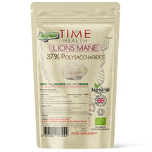 Load image into Gallery viewer, Lions Mane Organic – 37% Polysaccharides / 4/5% Beta Glucans – Grown in The EU - Capsules / Powder