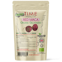 Load image into Gallery viewer, Red Maca Root – Gelatinized – Soil Association Certified Organic - 120 Capsules / 250g Powder

