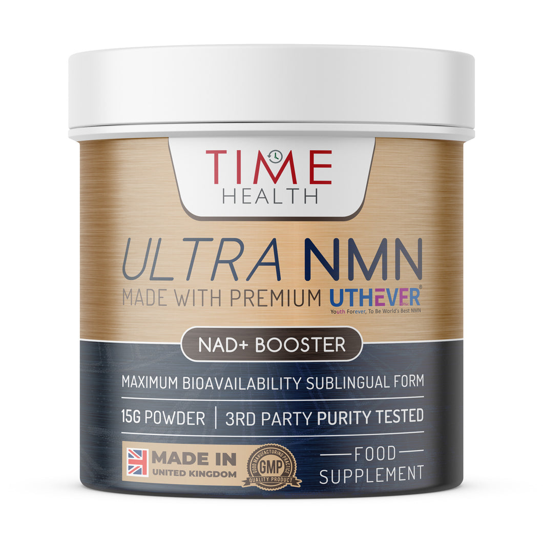 Ultra N-M-N (β-Nicotinamide Mononucleotide) – Rapid Action – NAD+ Booster – Cellular Energy & Anti-Ageing - 60 Capsules / 15g Powder