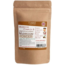 Load image into Gallery viewer, Mushroom Complex 6 Capsules / Powder– Chaga, Cordyceps, Shiitake, Reishi, Lion’s mane, Maitake – HIGH STRENGTH - 120 Capsules / 100g Powder