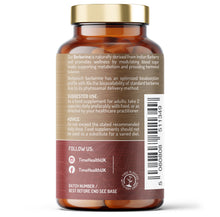 Load image into Gallery viewer, Berberine Phytosome® – 10X Enhanced Absorption – Clinically Proven Brand Berbevis® – Metabolism, Blood Sugar, AMPK Support – 60 Capsules