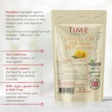 Load image into Gallery viewer, European Dandelion Extract Capsules – Full Spectrum Root & Leaf – 20% Inulin / 2% Flavanoids - 120 Capsules