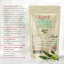 Load image into Gallery viewer, Olive Leaf Extract – Maximum Strength – High in Oleuropein & Hydroxytyrosol - 120 Capsules
