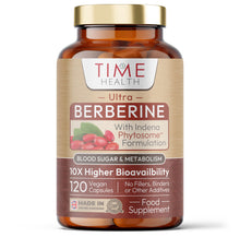 Load image into Gallery viewer, Berberine Phytosome® – 10X Enhanced Absorption – Clinically Proven Brand Berbevis® – Metabolism, Blood Sugar, AMPK Support – 120 Capsules
