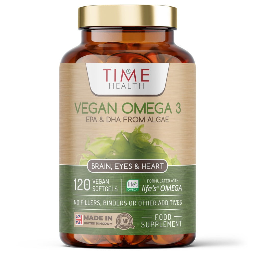 Vegan Omega 3 – EPA & DHA from Algae Oil – Premium Global Brand – Carrageenan-Free – Sustainable Algal Alternative to Fish Oil – Vegetarian Essential Fatty Acids - 120 Softgels