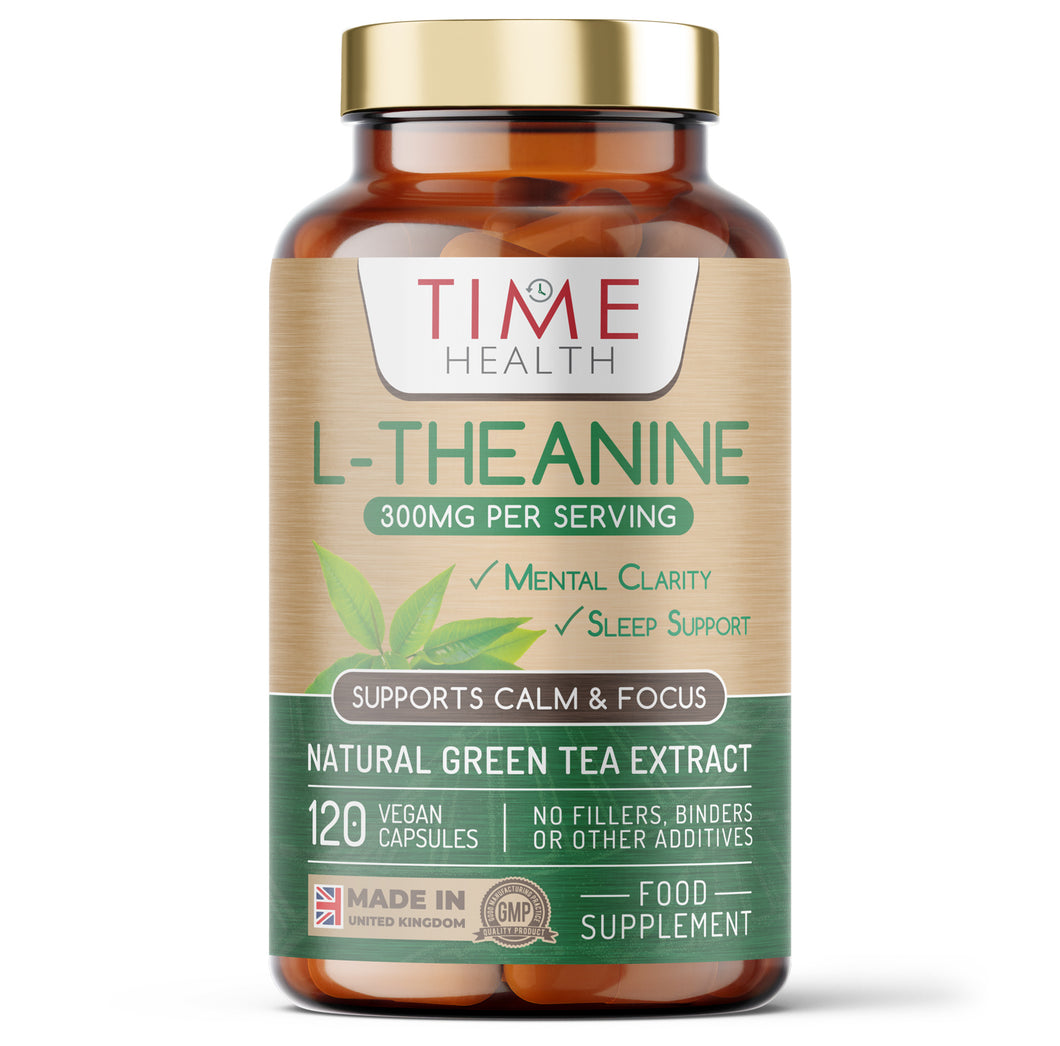 L-Theanine – Green Tea Extract Providing 300mg L-Theanine per Serving – Sleep & Relaxation Support – Promotes Mental Clarity - 120 Capsules