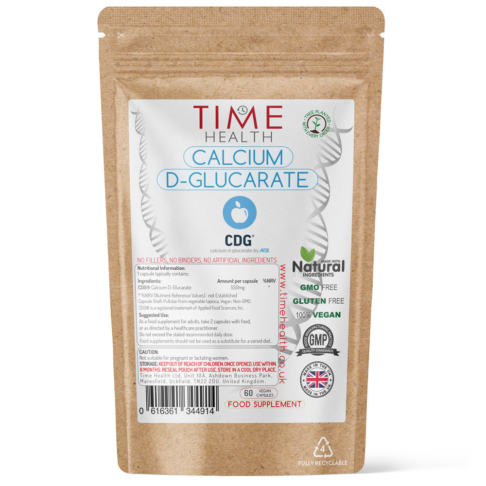Calcium D-Glucarate – Premium brand CDG® – 550mg - 60 Capsules