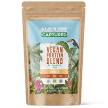 Load image into Gallery viewer, Organic &amp; Raw Vegan Protein Blend (20 Servings, 600g Powder) – Pea, Pumpkin, Hemp Protein – Contains All Essential Amino Acids – Protein Shake - Vanilla Flavour
