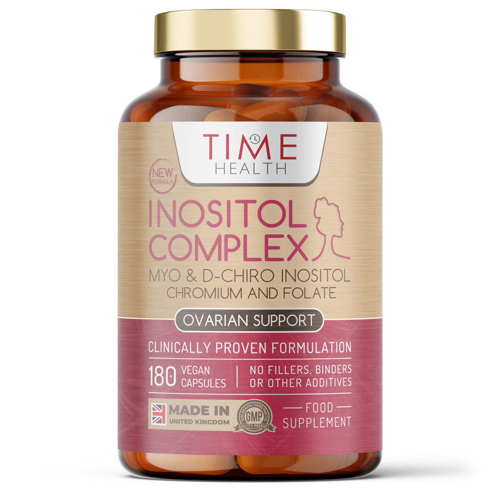 New & Improved: Inositol Complex | Myo & D Chiro Inositol with Folate & Chromium | Clinically Proven | Enhanced Benefits | PCOS | 180 Capsules