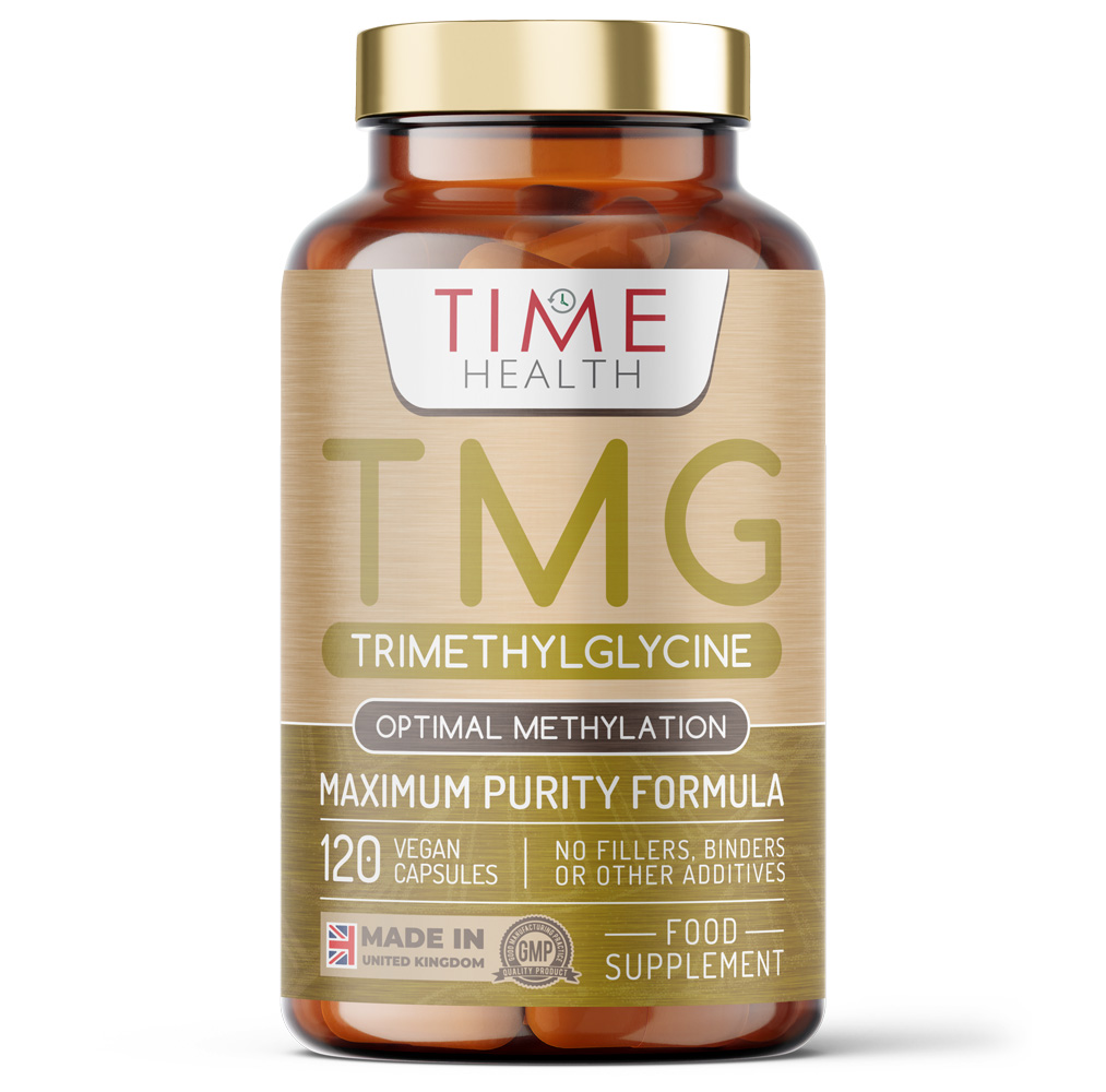 TMG (Trimethylglycine) – for Optimal Methylation & Homocysteine Levels – 600mg – Ultra Pure & High Strength - 120 Capsules