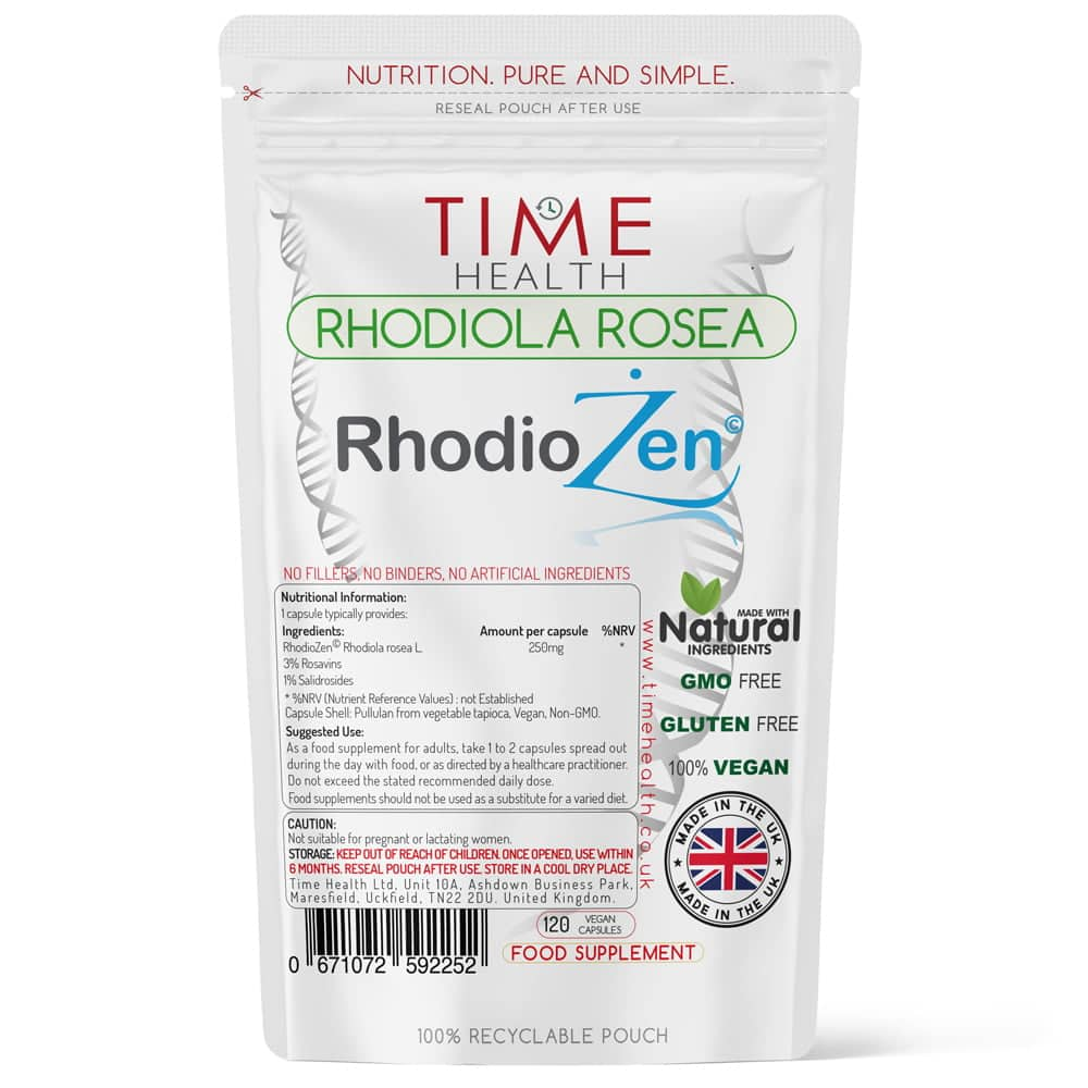 Rhodiola Rosea Extract Capsules - Premium Brand RhodioZen© - 120 Capsules