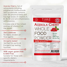 Load image into Gallery viewer, Acerola Cherry - Spray Dried Juice Powder - 26% Natural Vitamin C
