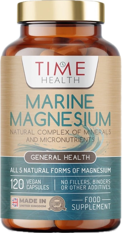 Marine Magnesium - Purified Sea Water - Minerals & Micronutrients - 308mg of Magnesium - 120 Capsules