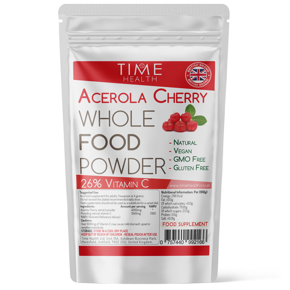 Acerola Cherry - Spray Dried Juice Powder - 26% Natural Vitamin C