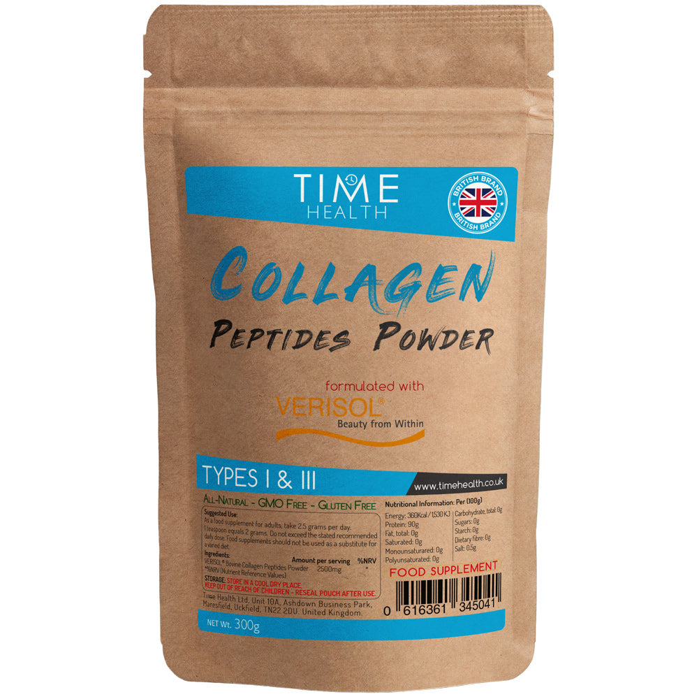 Collagen Peptides Powder – Grass Fed – Bovine – Types I & III – Clinically Studied Brand VERISOL®