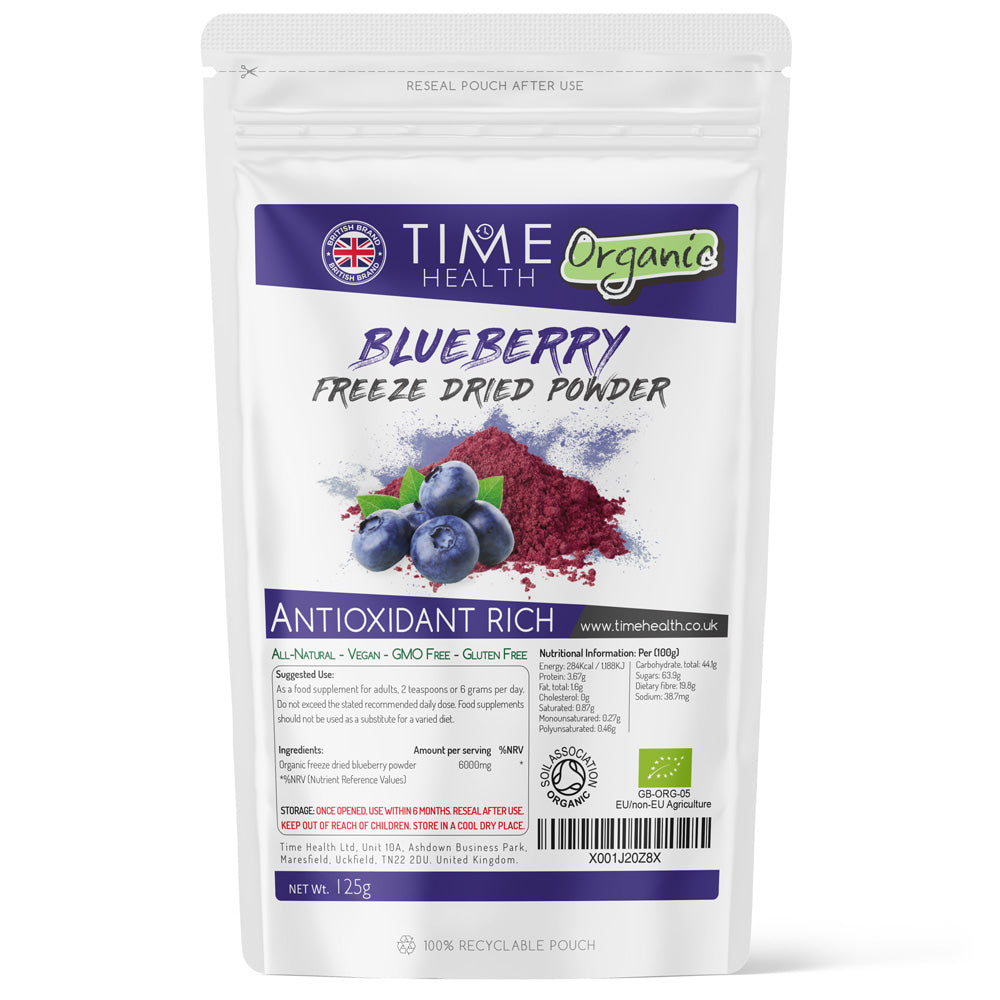 Organic Blueberry Freeze Dried 125g Powder