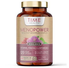 Load image into Gallery viewer, MenoPower® – Pre &amp; Post Menopause Complex – Includes Magnesium, Red Clover, Saffron, Fenugreek, Lemon Balm, Ashwagandha, Folate &amp; B12
