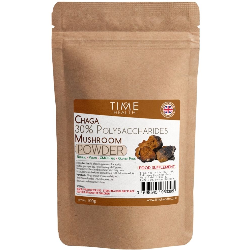 Chaga Mushroom Extract Powder - Russian Wild Grown - 30% Polysaccharides – 2% Triterpenes