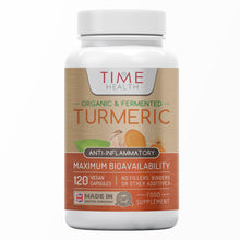 Load image into Gallery viewer, Organic Fermented Turmeric  – Highly Bioavailable – Nutrient Rich – Vegan– 120 Capsules
