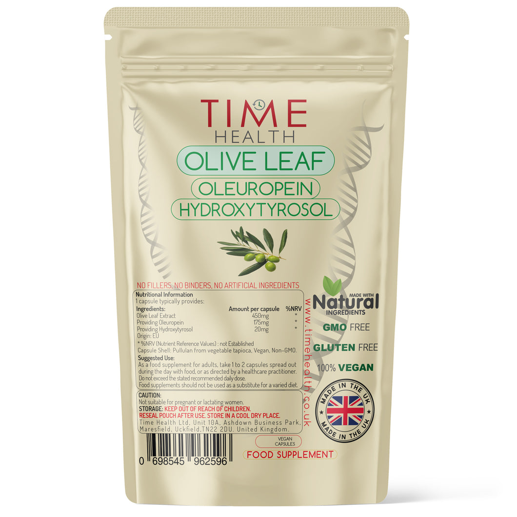 Olive Leaf Extract – Maximum Strength – High in Oleuropein & Hydroxytyrosol - 120 Capsules