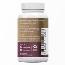 Load image into Gallery viewer, Longevity – N-M-N, Resveratrol, Quercetin, Pterostilbene, TMG, Folate &amp; B12 – Supports Cellular Energy &amp; Anti-Ageing - 60 Capsules
