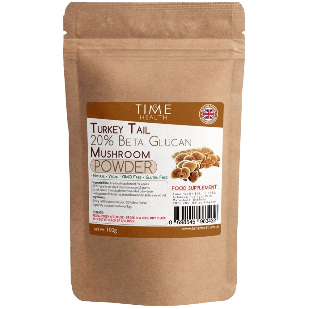 Turkey Tail / Coriolus versicolor mushroom extract 20% Beta Glucan - 100g Powder
